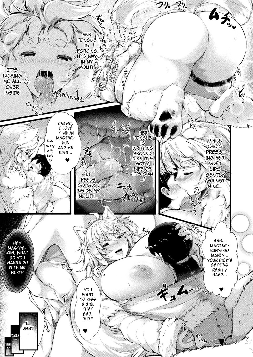 Hentai Manga Comic-This Large Breasted Fluffy Dog Girl Loves Her Master-Read-5